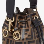 FENDI Mon Tresor Brown leather mini-bag - Image 3